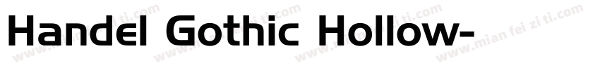 Handel Gothic Hollow字体转换